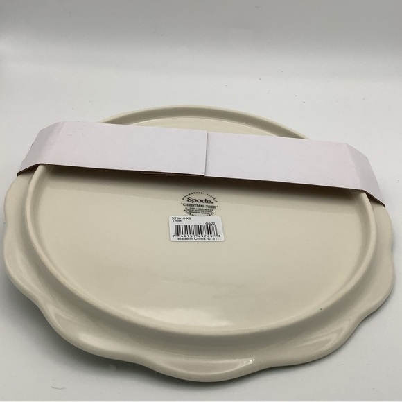 NIB Spode Christmas Tree Appetizer Plate and Knife - Picture 4 of 9